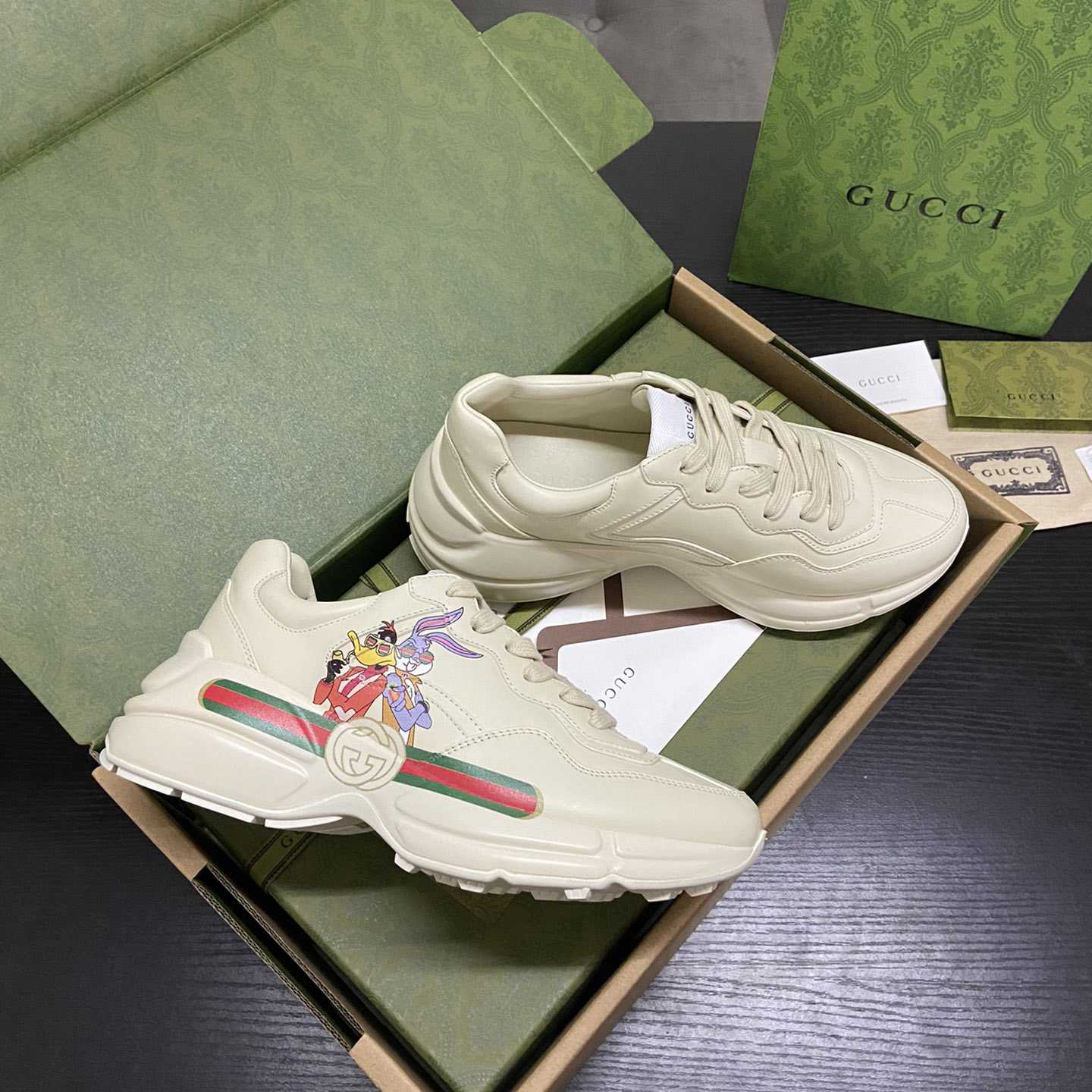 Gucci Rhyton Sneaker With Animal Print(upon uk size) - DesignerGu