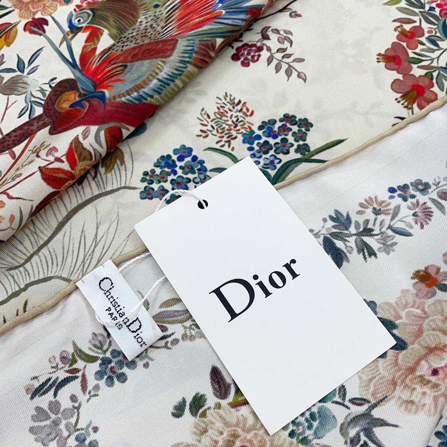 Dior Jardin d'Hiver 90 Square Scarf - DesignerGu