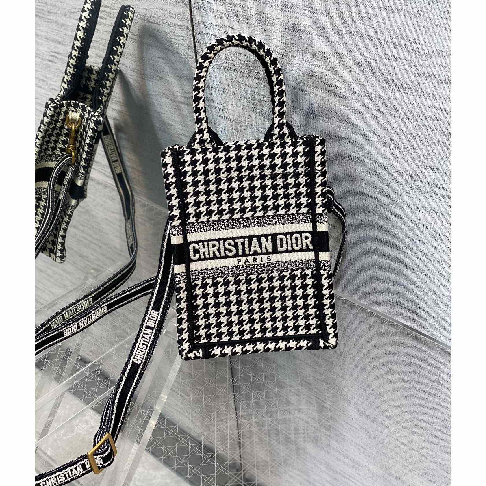 Dior Mini Dior Book Tote Phone Bag - DesignerGu