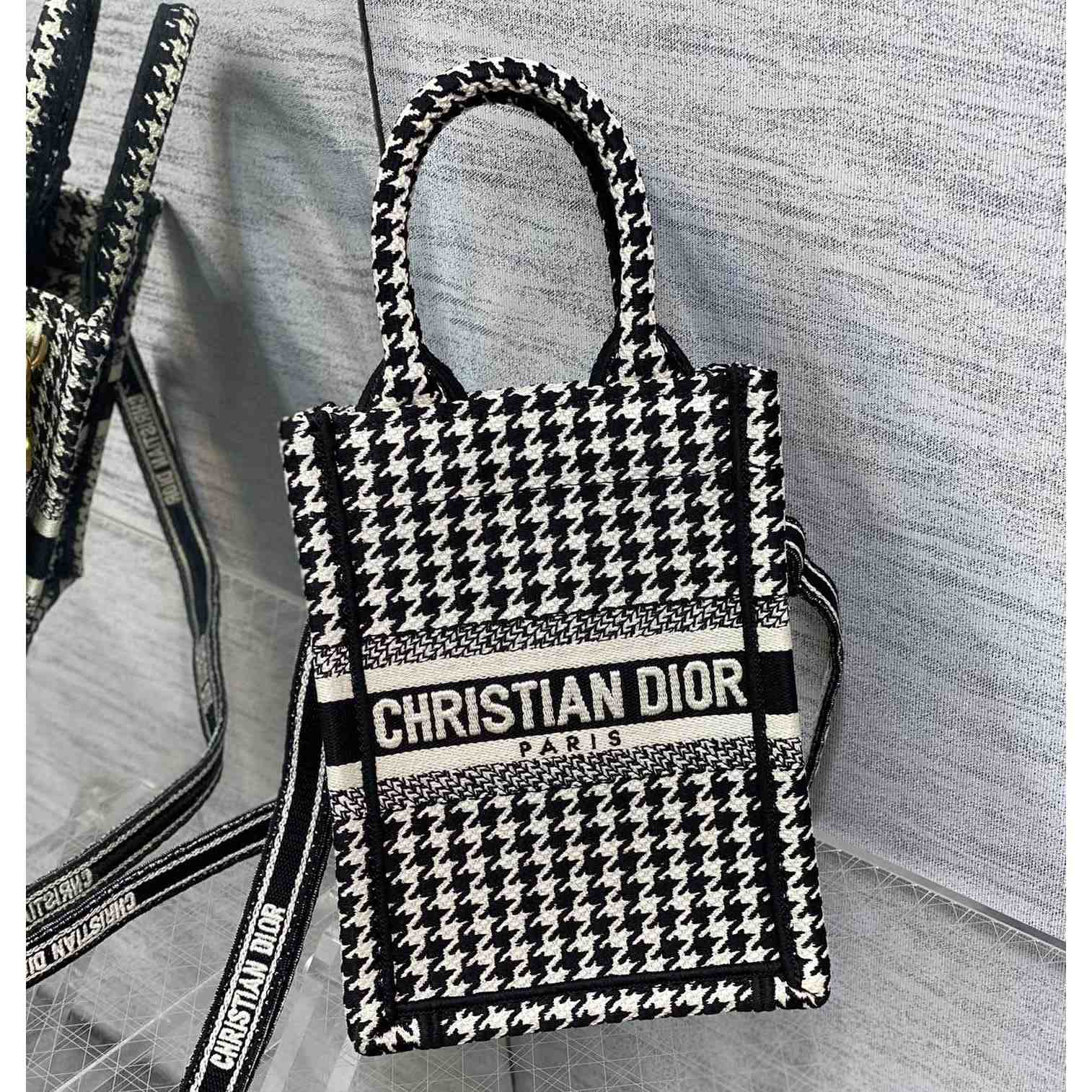 Dior Mini Dior Book Tote Phone Bag - DesignerGu