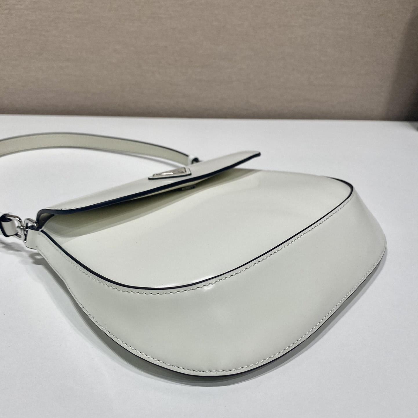 Prada Cleo Brushed Leather Shoulder Bag With Flap - DesignerGu