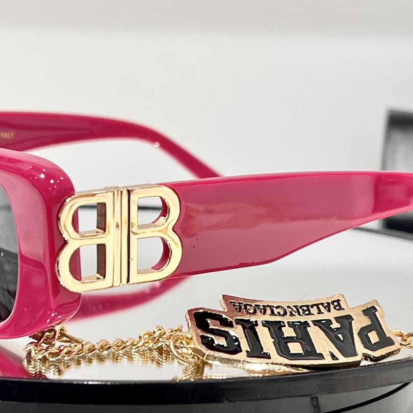 Balenciaga Dynasty Rectangle Acetate Sunglasses - DesignerGu