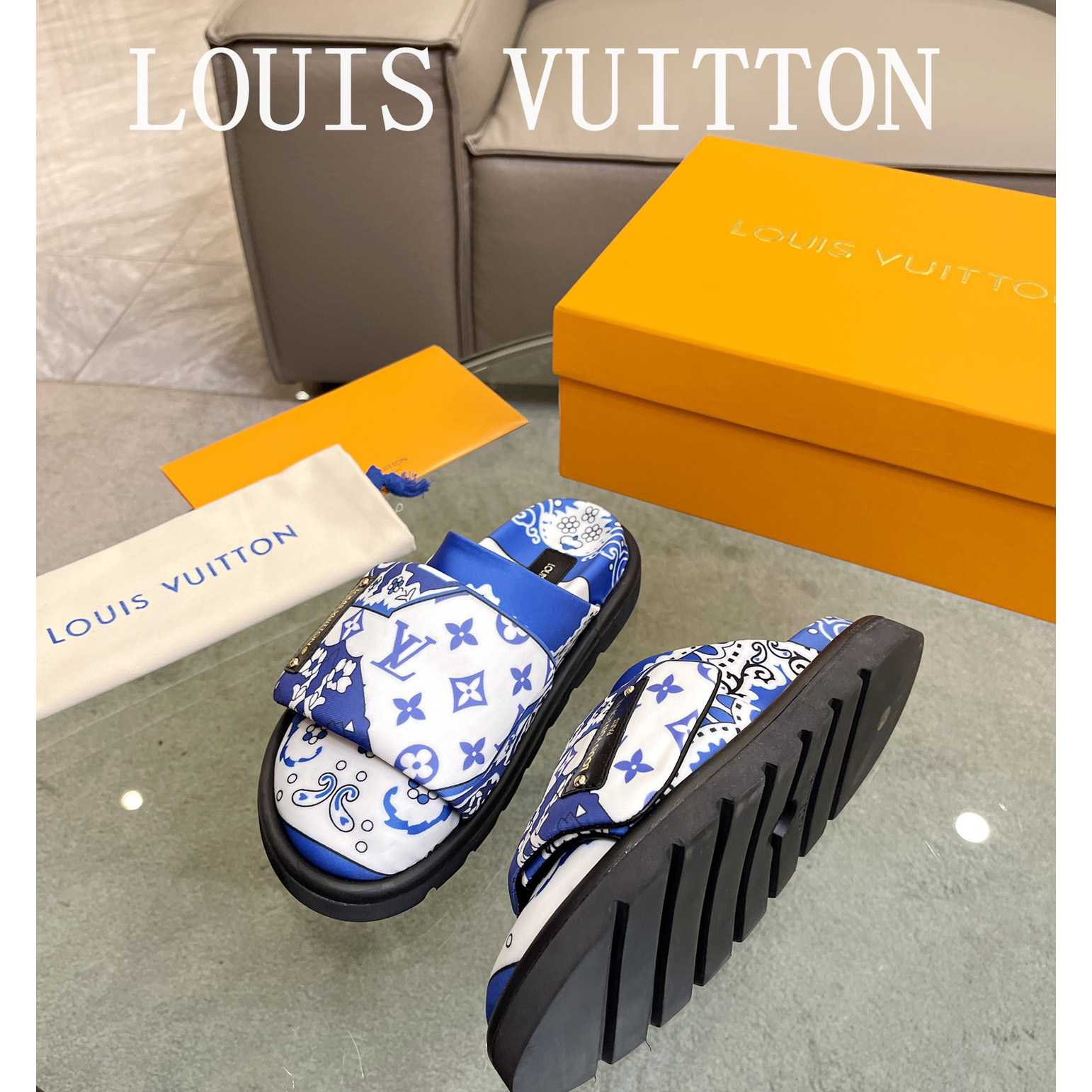 Louis Vuitton Slipper Pillow Flat Comfort Mule        1AAM52 - DesignerGu