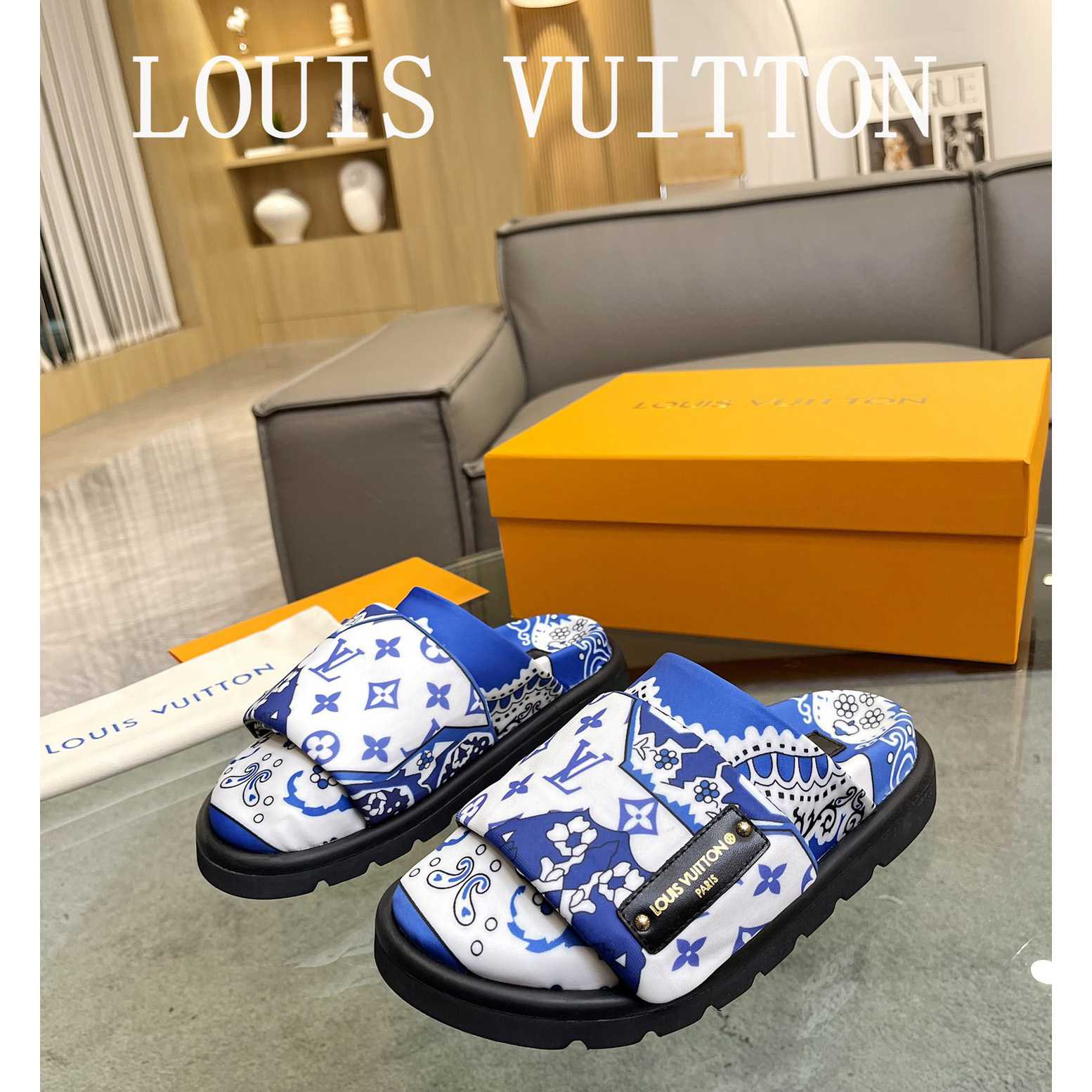 Louis Vuitton Slipper Pillow Flat Comfort Mule        1AAM52 - DesignerGu