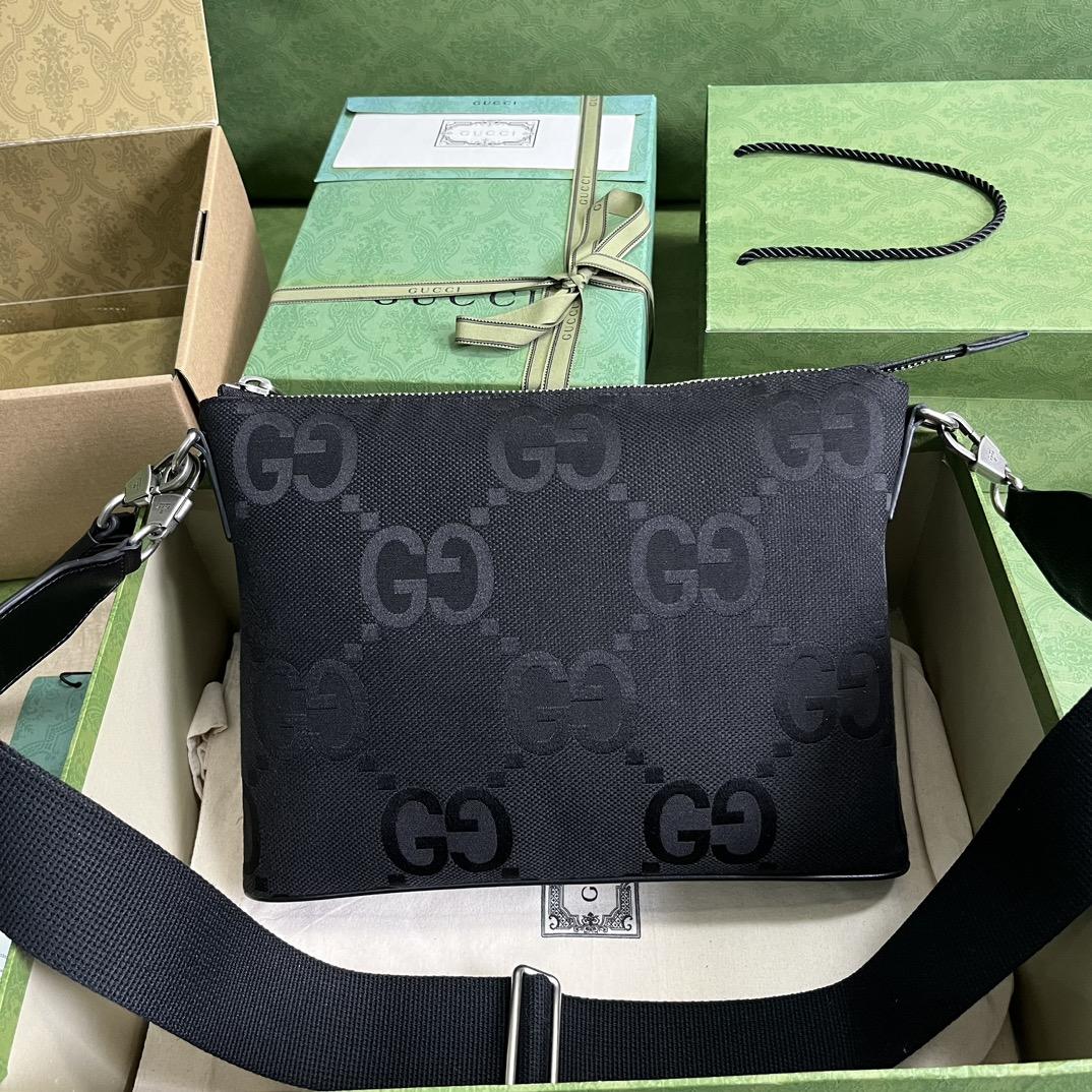Gucci Jumbo GG Medium Messenger Bag - DesignerGu
