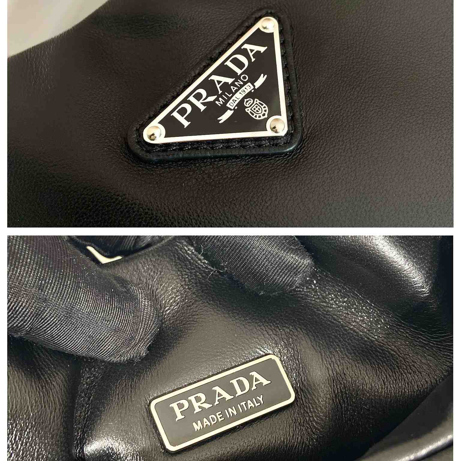 Prada Medium Padded Prada Soft Nappa Leather Bag - DesignerGu