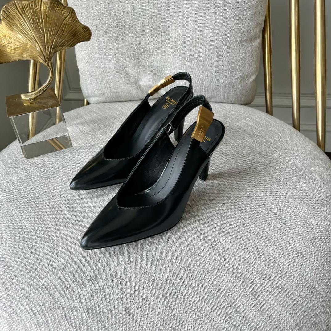 Balmain Tara Leather Pumps - DesignerGu