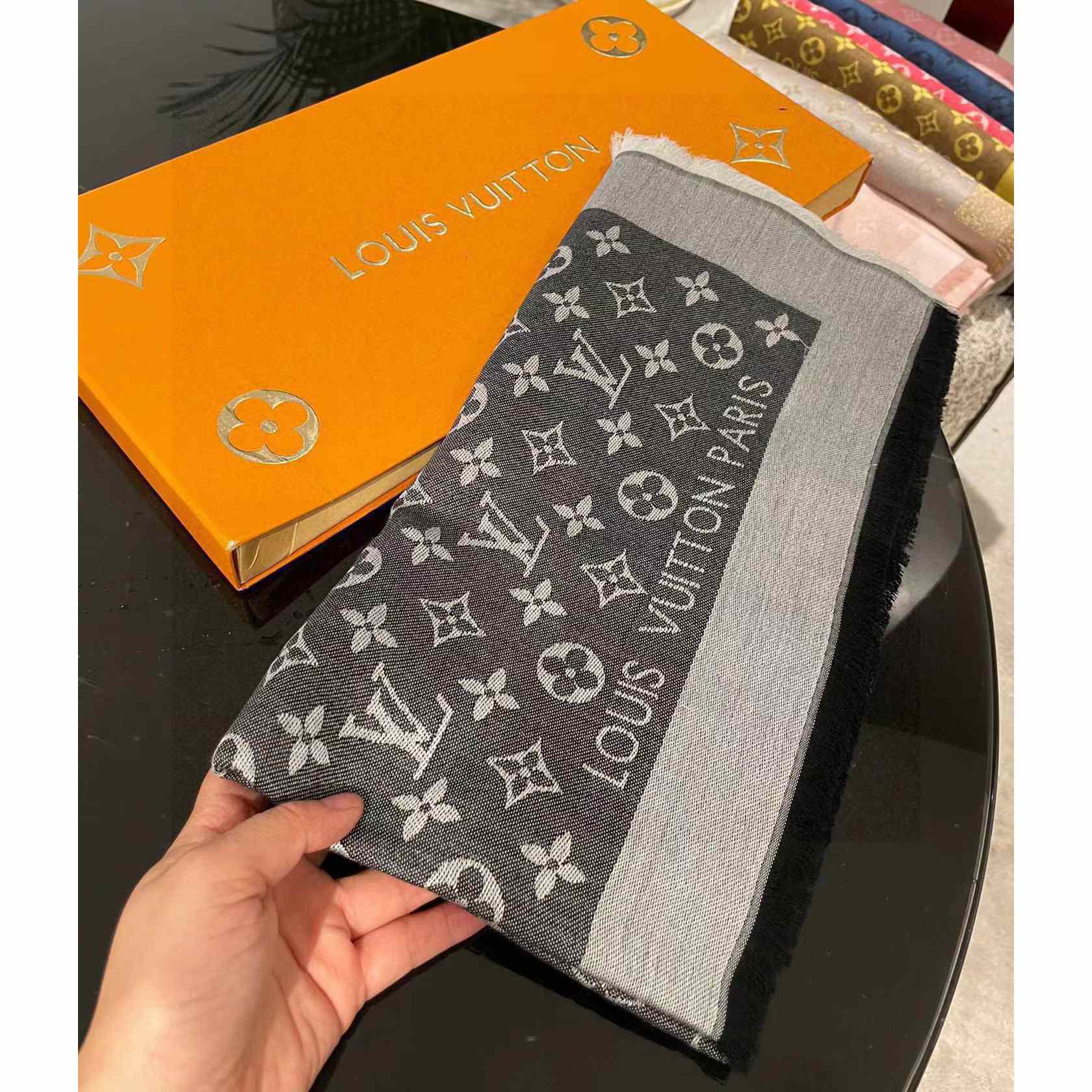 Louis Vuitton Monogram Denim Shawl - DesignerGu