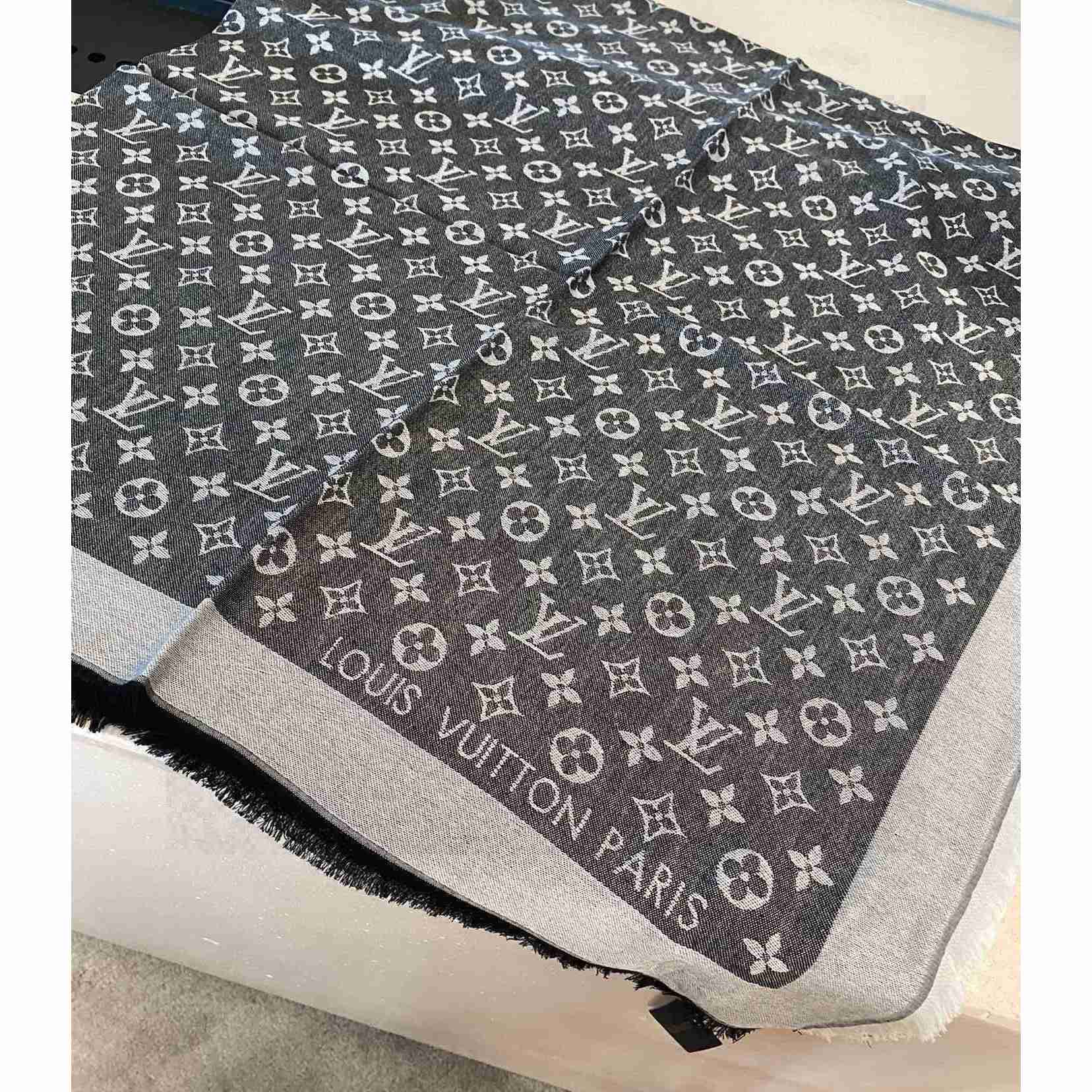 Louis Vuitton Monogram Denim Shawl - DesignerGu