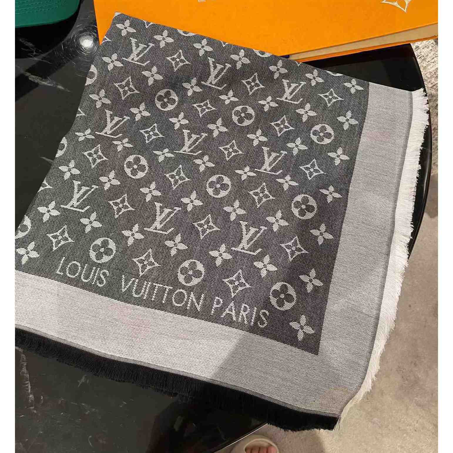 Louis Vuitton Monogram Denim Shawl - DesignerGu