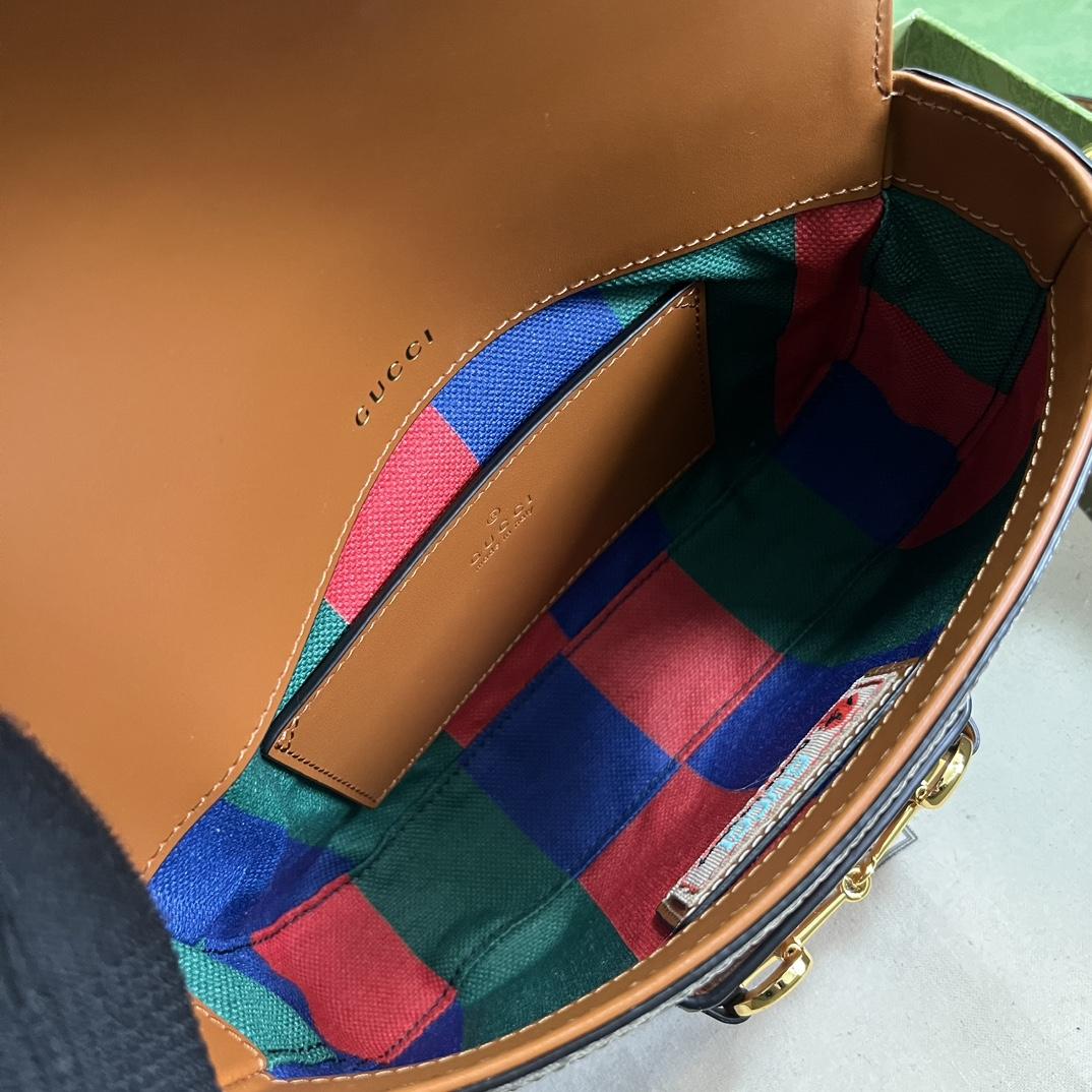 Gucci Horsebit 1955 Mini Bag(20.5-14.5-5cm)   - DesignerGu