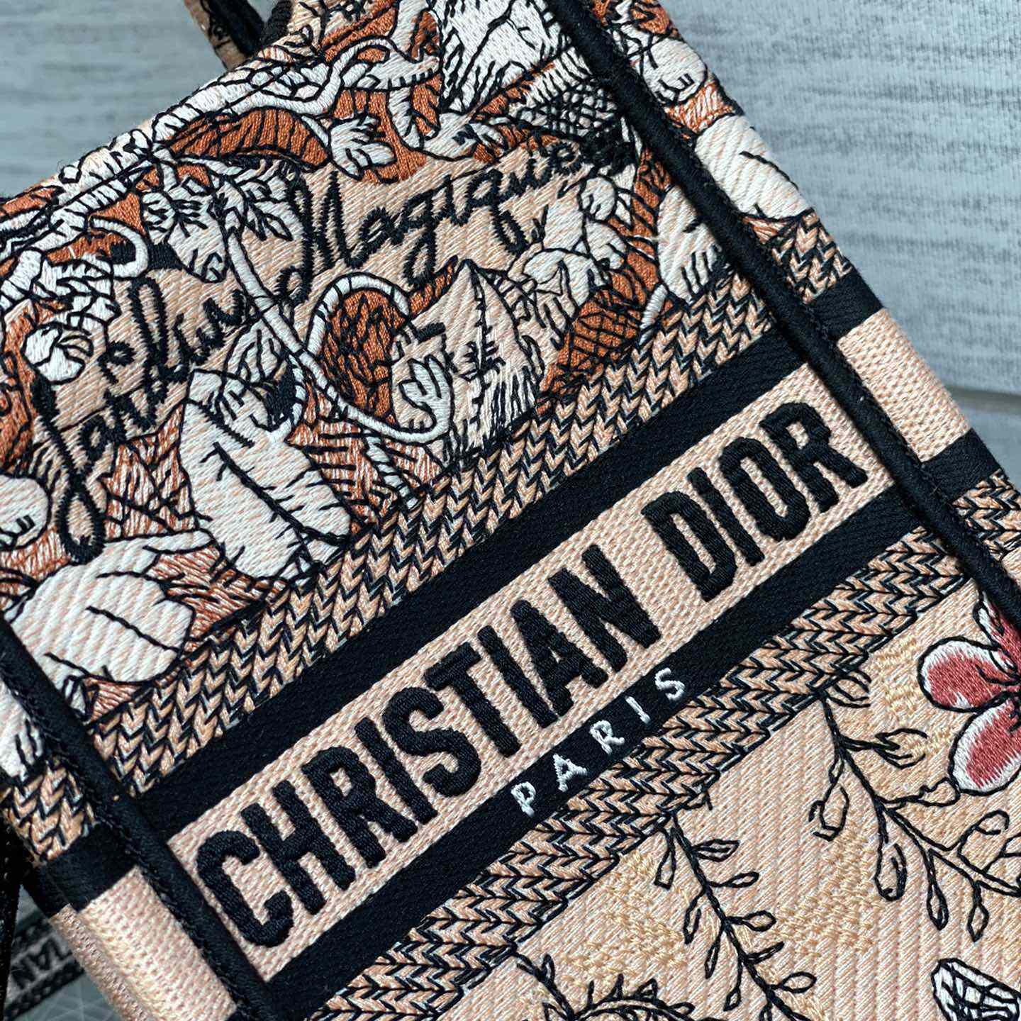 Dior Mini Dior Book Tote Phone Bag - DesignerGu