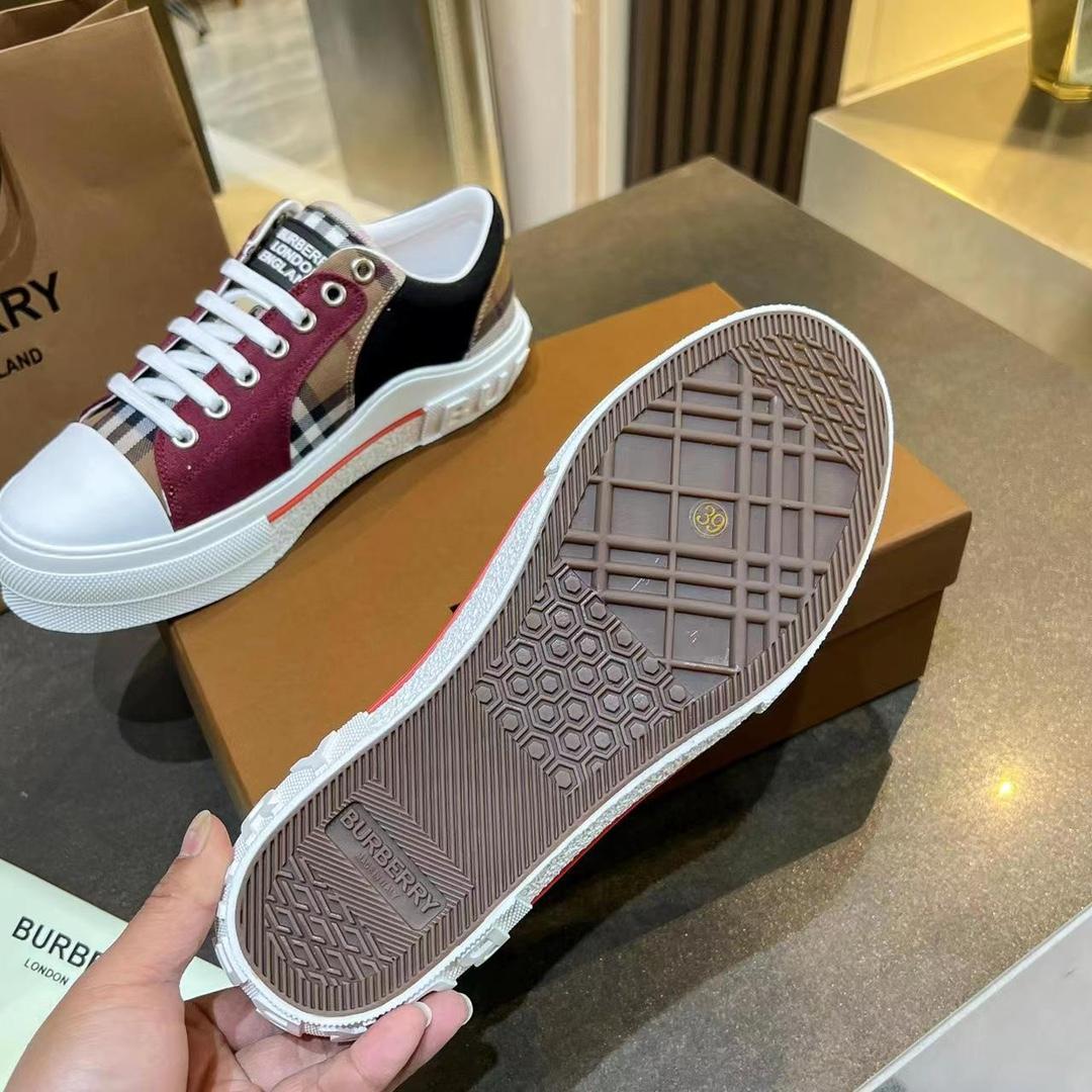 Burberry Kai Check Low-Top Sneakers - DesignerGu