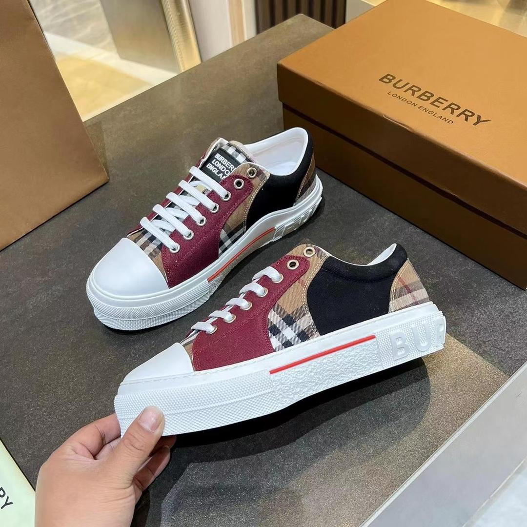 Burberry Kai Check Low-Top Sneakers - DesignerGu