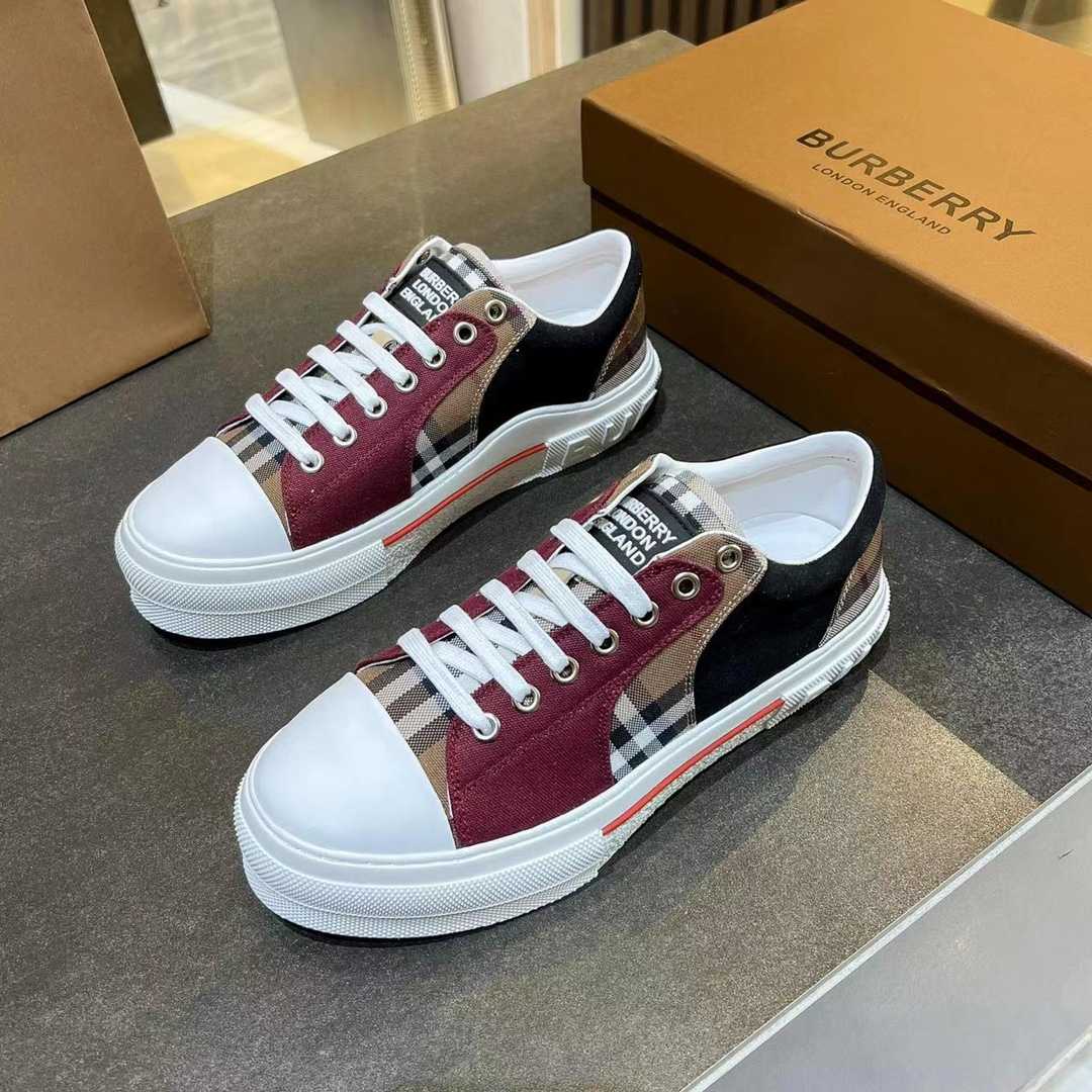 Burberry Kai Check Low-Top Sneakers - DesignerGu