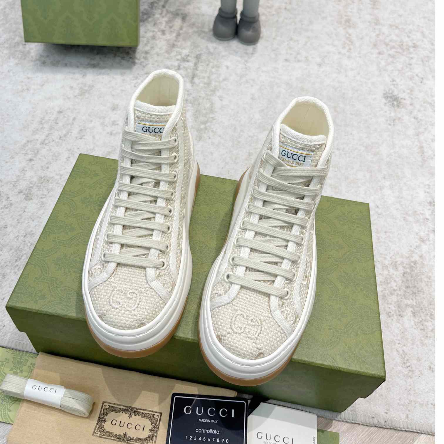 Gucci GG High Top Sneaker - DesignerGu