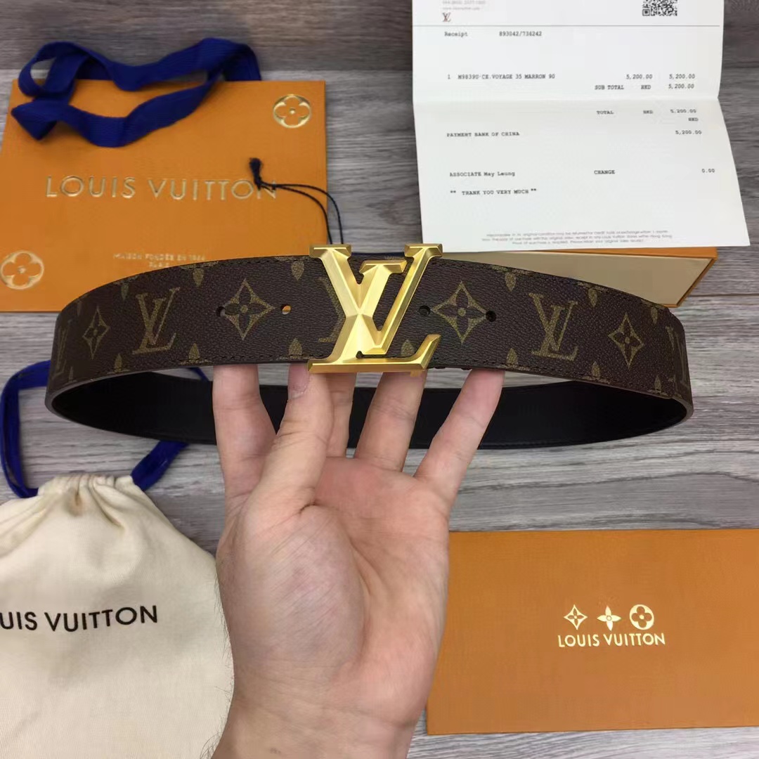 Louis Vuitton LV Initiales Reversible Belt   - DesignerGu