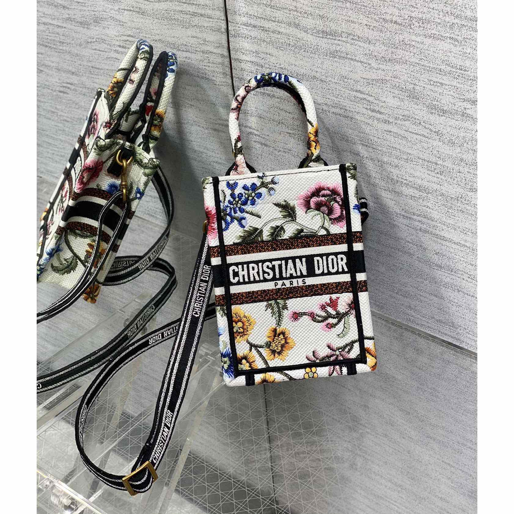 Dior Mini Dior Book Tote Phone Bag - DesignerGu