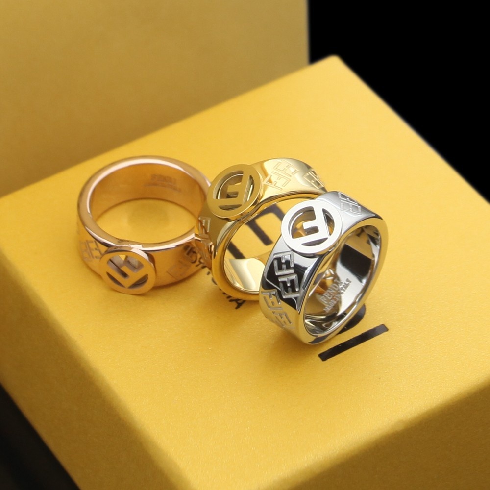 Fendi Initial Brass Ring - DesignerGu