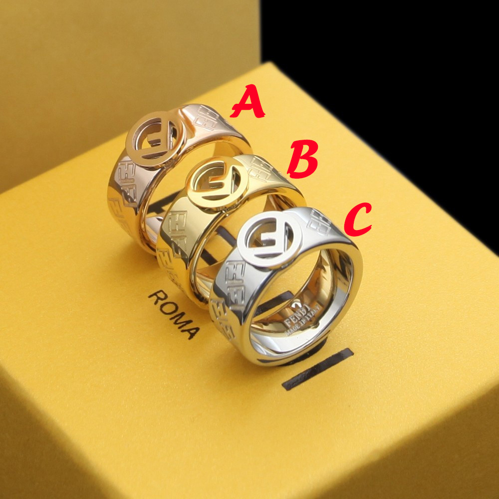 Fendi Initial Brass Ring - DesignerGu