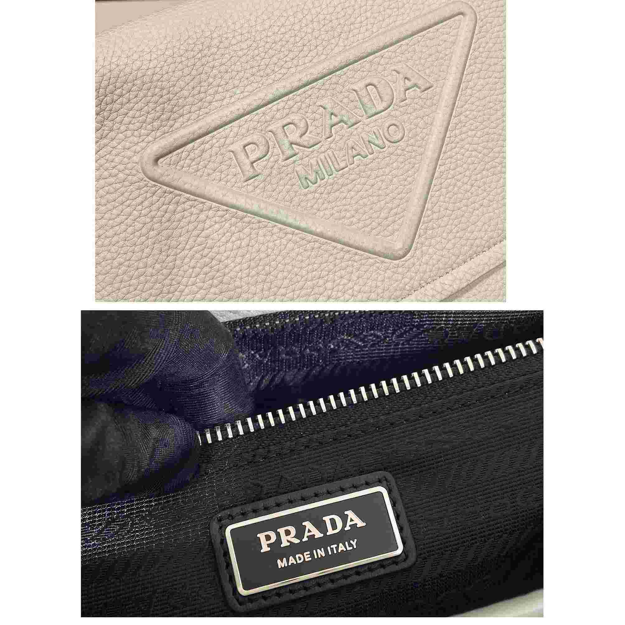 Prada Leather Bag With Shoulder Strap - DesignerGu