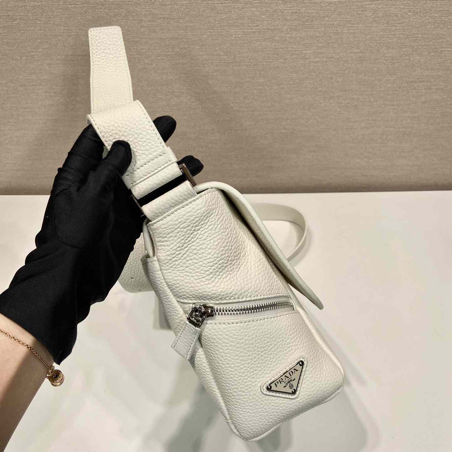 Prada Leather Bag With Shoulder Strap - DesignerGu