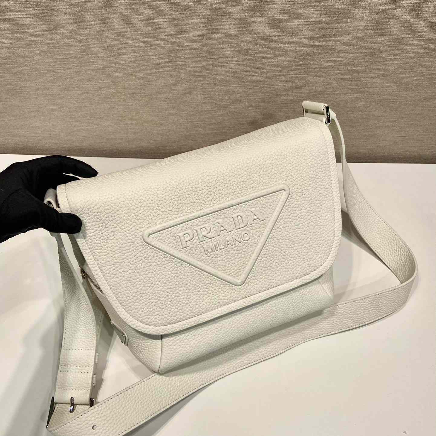 Prada Leather Bag With Shoulder Strap - DesignerGu