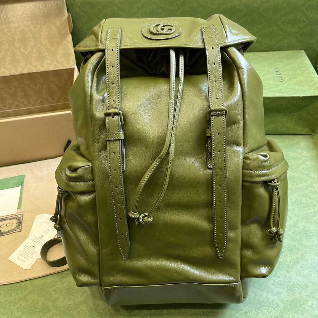 Gucci Backpack With Tonal Double G(38-44-15cm) - DesignerGu