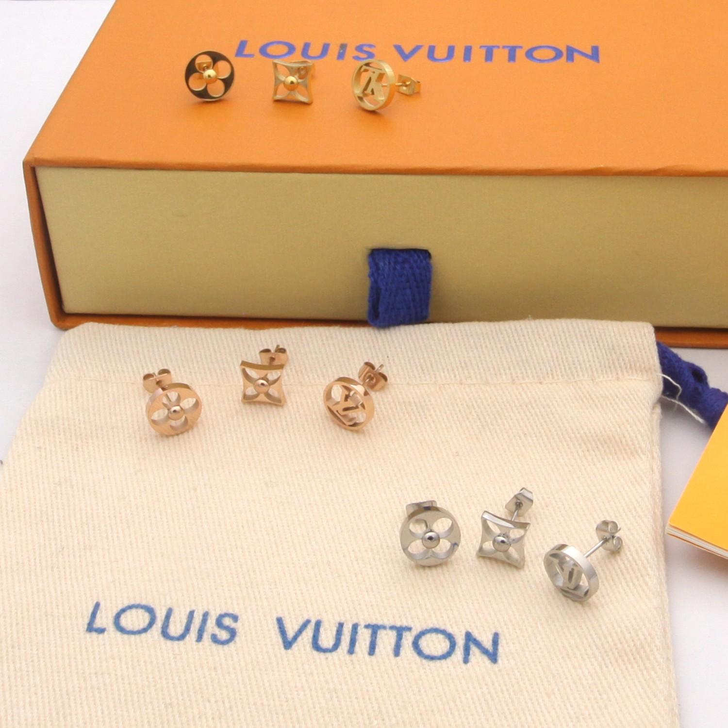 Louis Vuitton Crazy in Lock Earrings Set   M00395 - DesignerGu