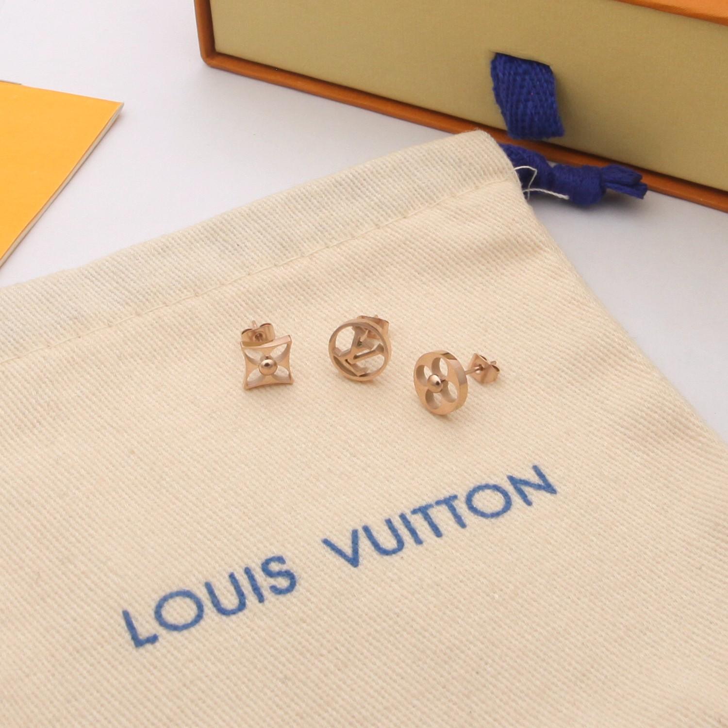 Louis Vuitton Crazy in Lock Earrings Set   M00395 - DesignerGu