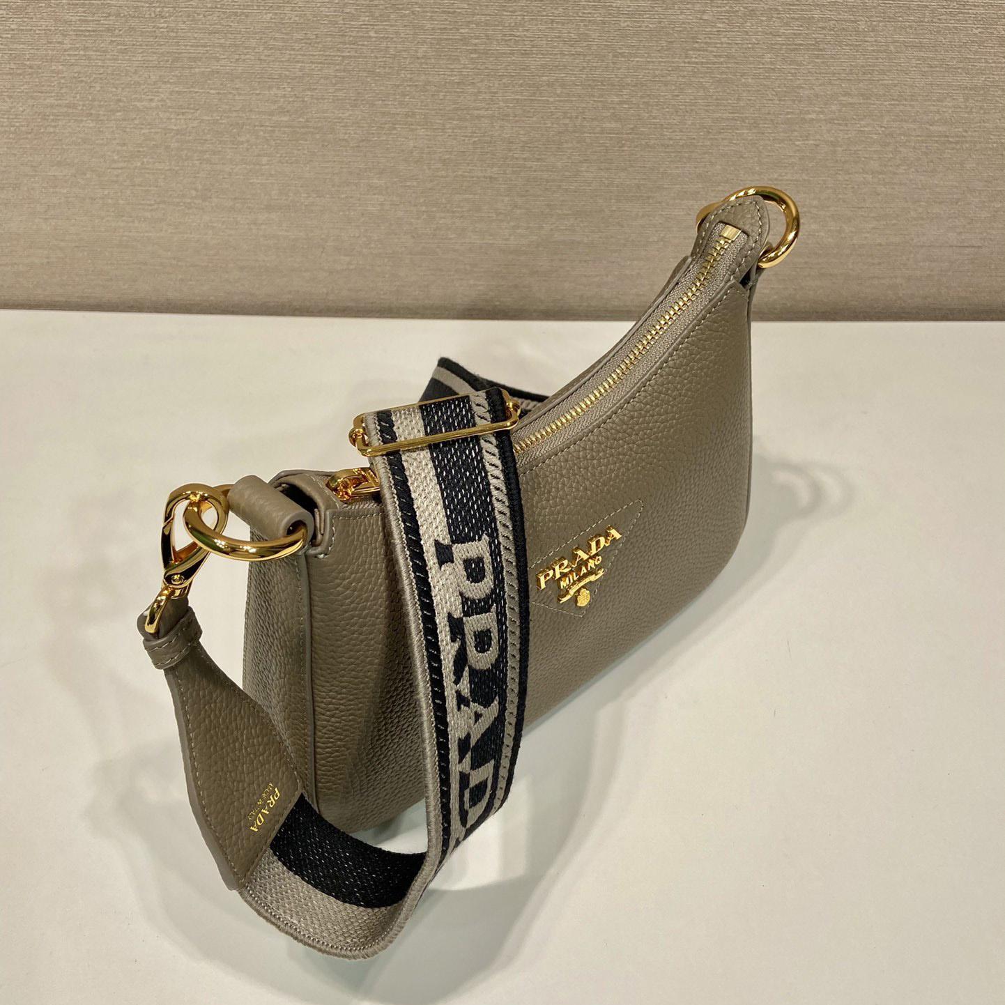 Prada Leather Shoulder Bag - DesignerGu