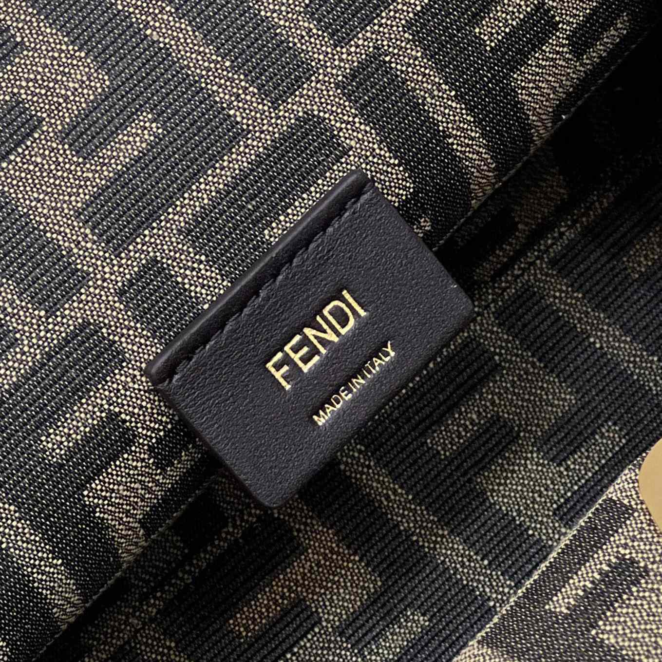 Fendi First Small Leather Bag With Multicolour Inlay - DesignerGu