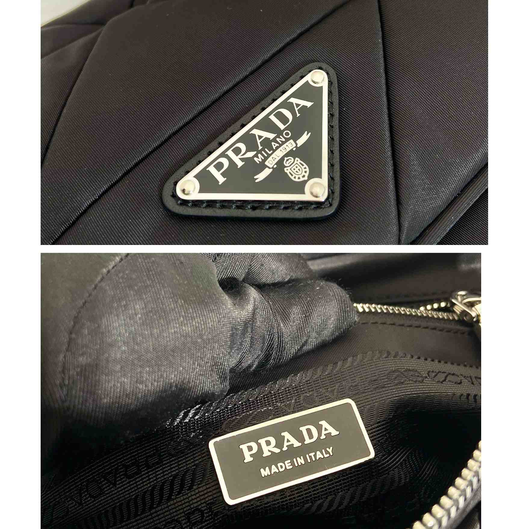 Prada Padded Re-Nylon Shoulder Bag - DesignerGu