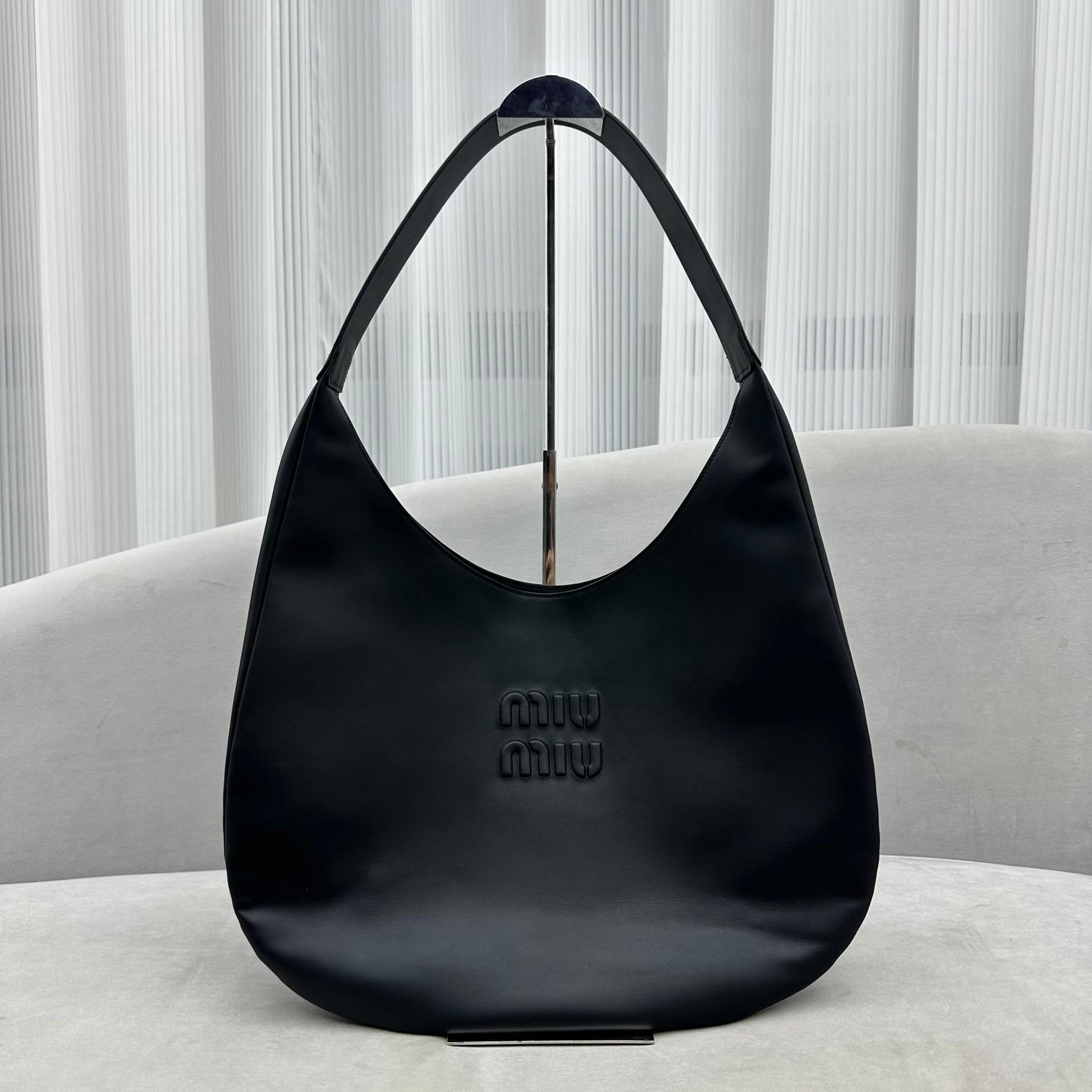 Miu Miu Leather Hobo Bag - DesignerGu