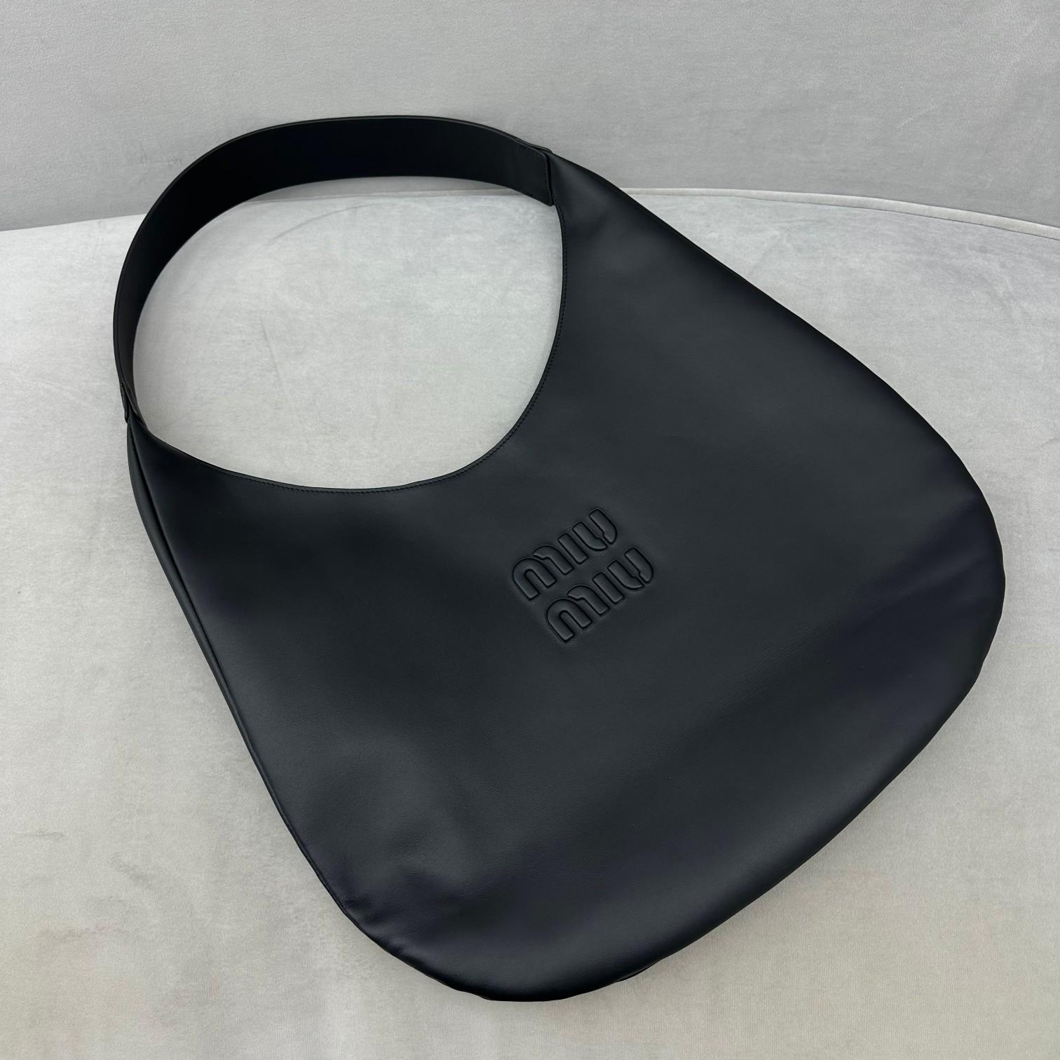 Miu Miu Leather Hobo Bag - DesignerGu