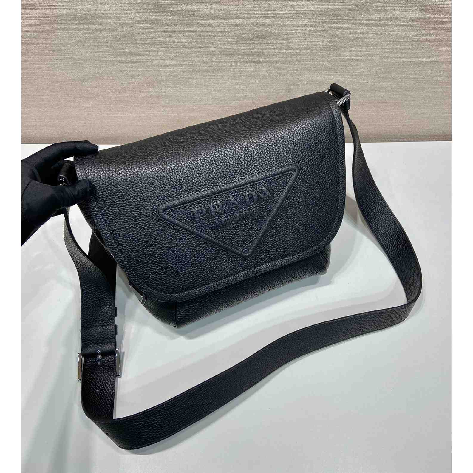 Prada Leather Bag With Shoulder Strap - DesignerGu