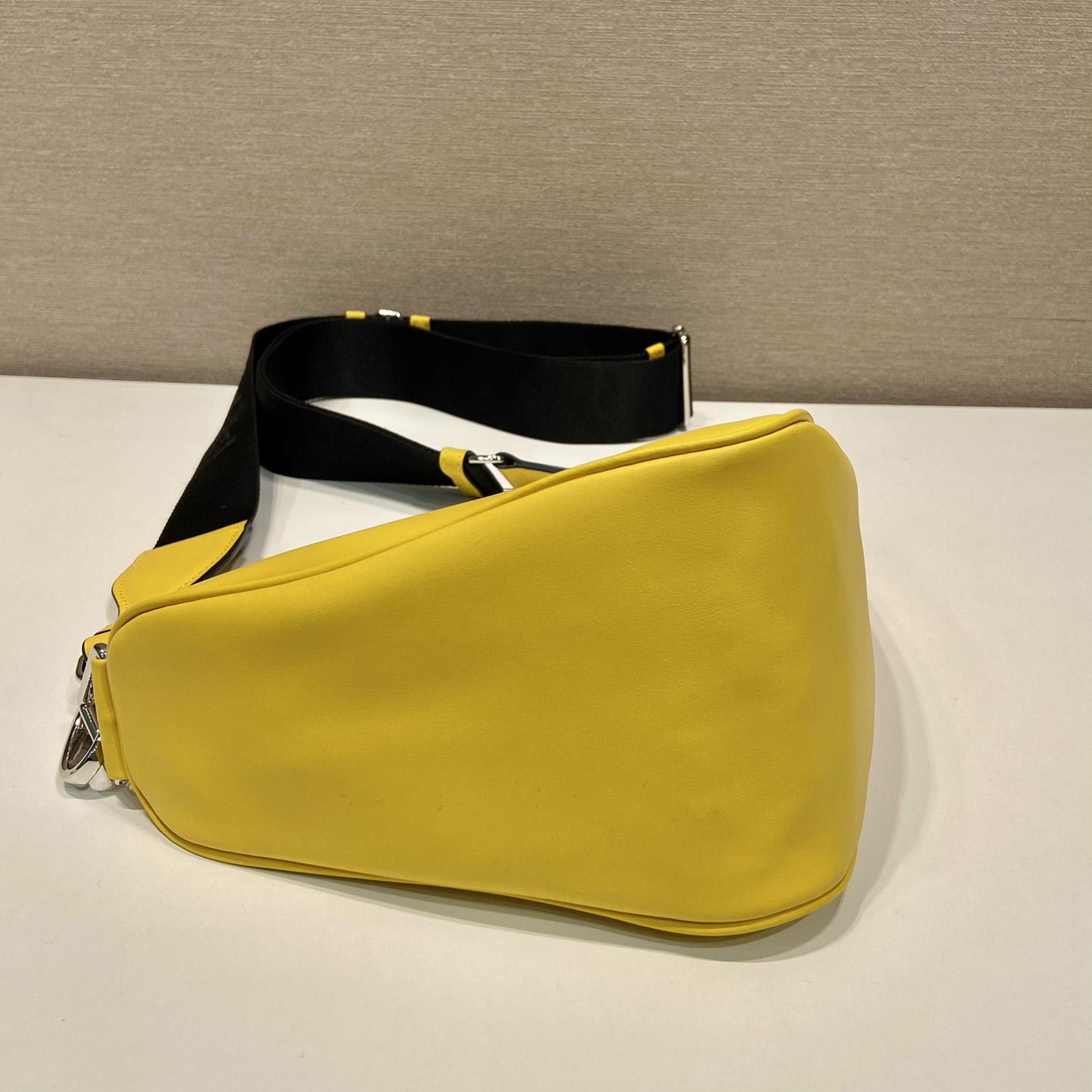 Prada Triangle Leather Bag - DesignerGu