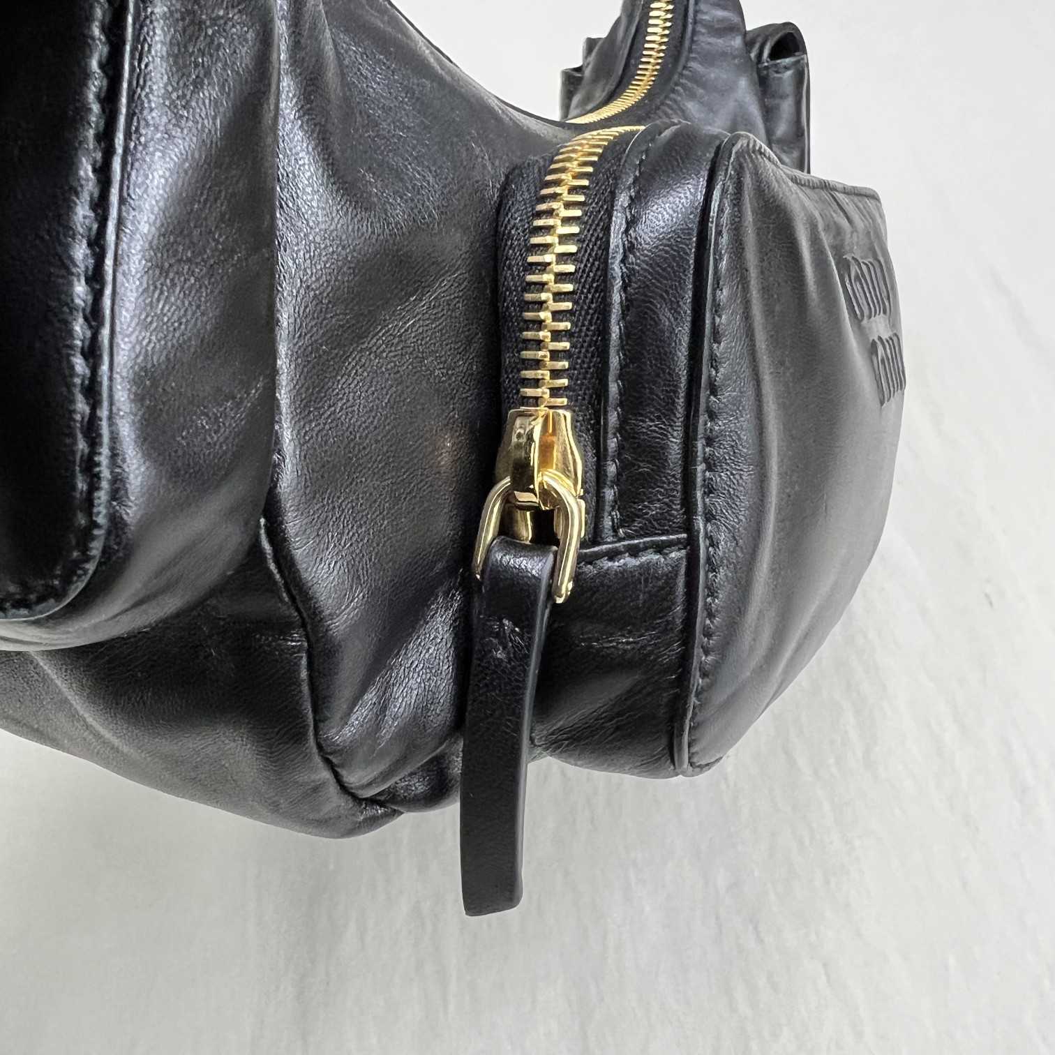 Miu Miu Nappa Leather Pocket Bag - DesignerGu