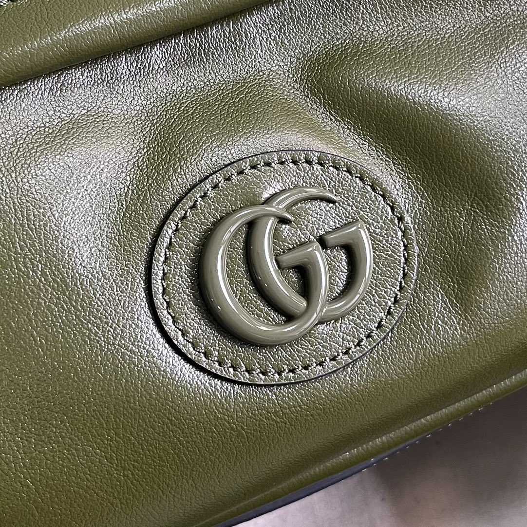 Gucci Shoulder Bag With Tonal Double G(23.5-15.5-8cm) - DesignerGu