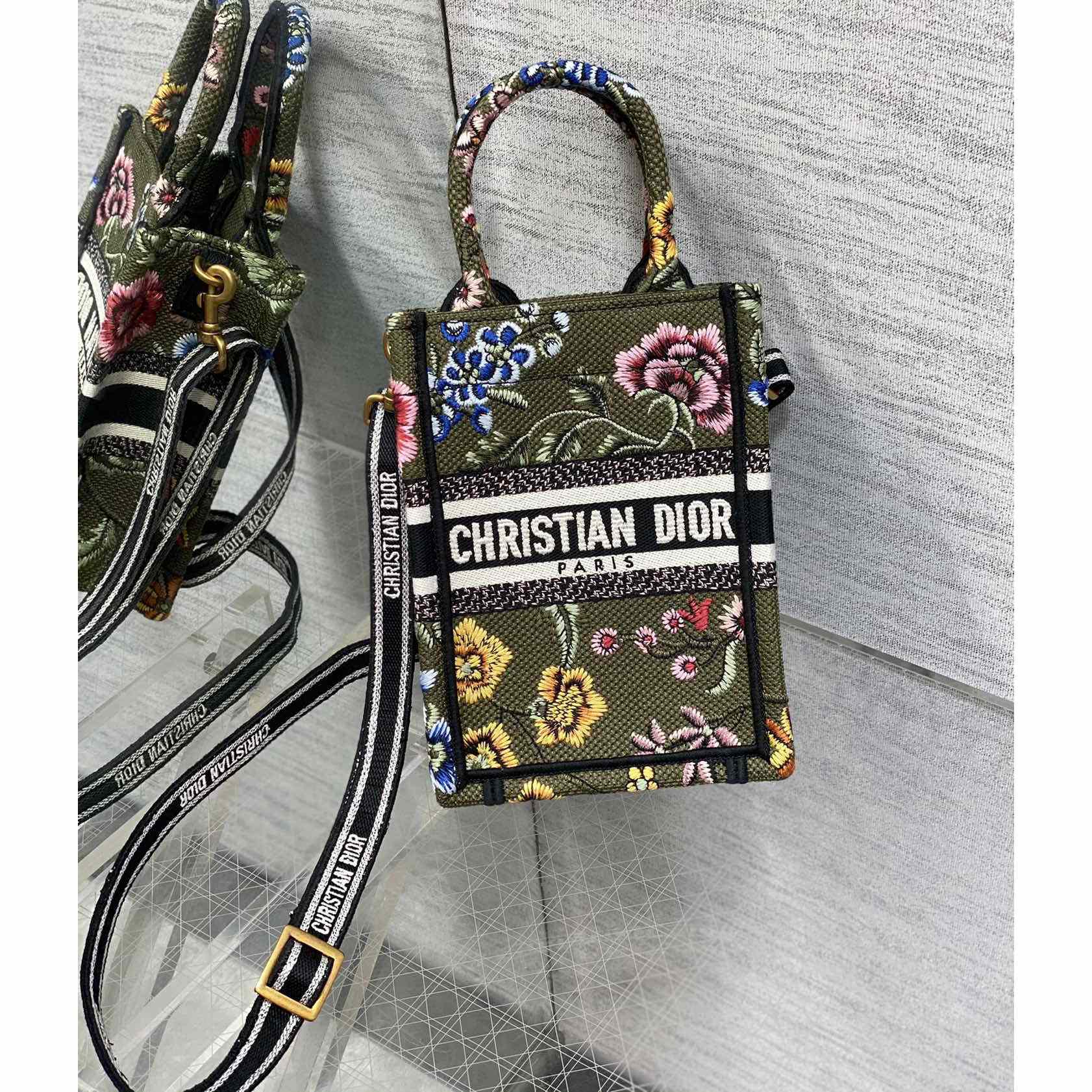 Dior Mini Dior Book Tote Phone Bag - DesignerGu