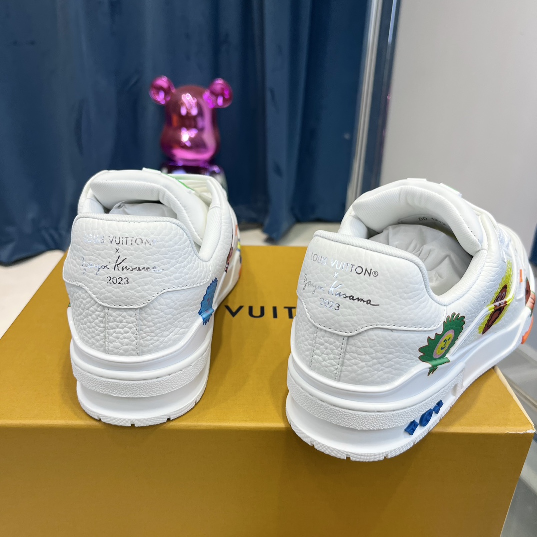 Louis Vuitton LV x YK LV Trainer Sneaker  (upon uk size)      1ABD3I - DesignerGu