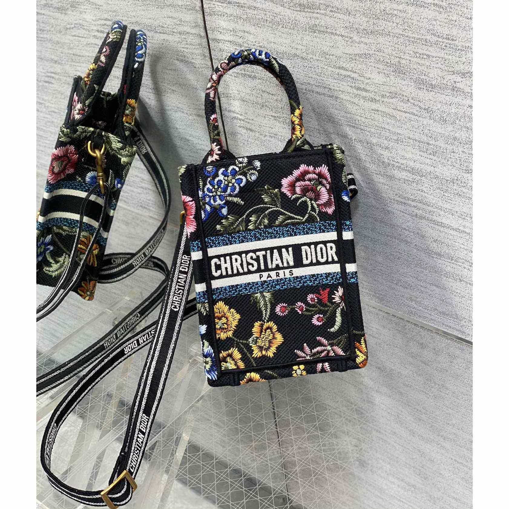 Dior Mini Dior Book Tote Phone Bag - DesignerGu