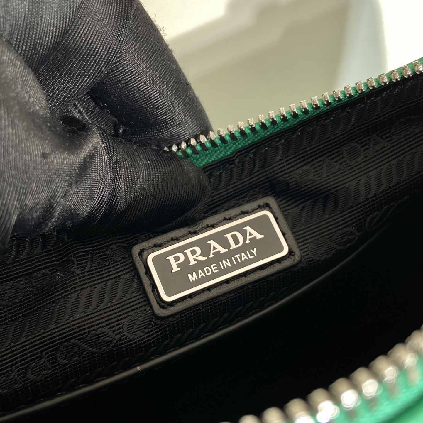 Prada Triangle Leather Bag - DesignerGu