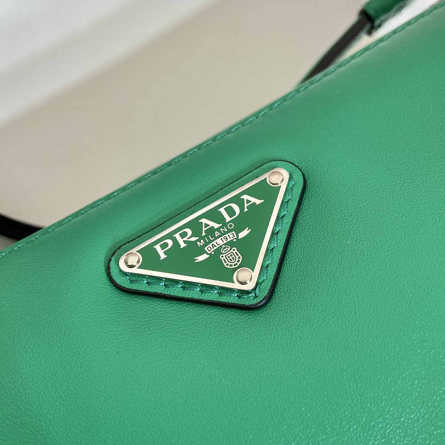 Prada Triangle Leather Bag - DesignerGu