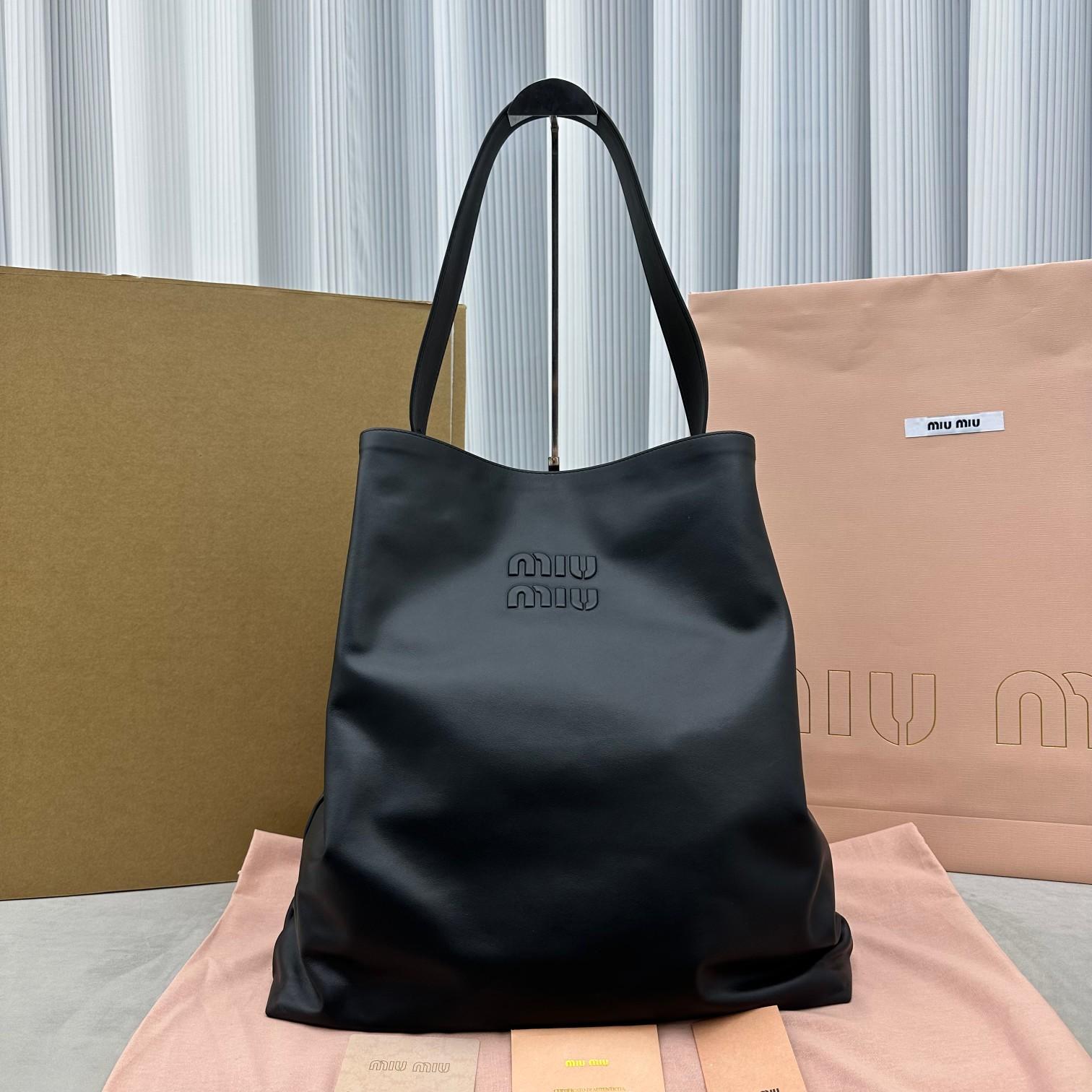Miu Miu Leather Shoulder Bag  - DesignerGu