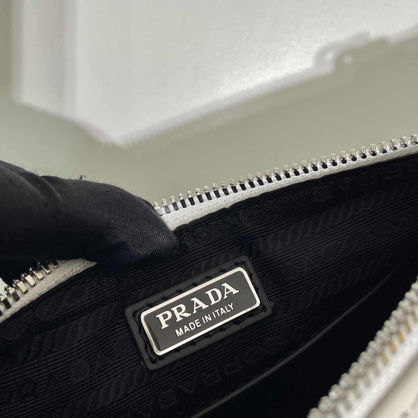 Prada Triangle Leather Bag - DesignerGu