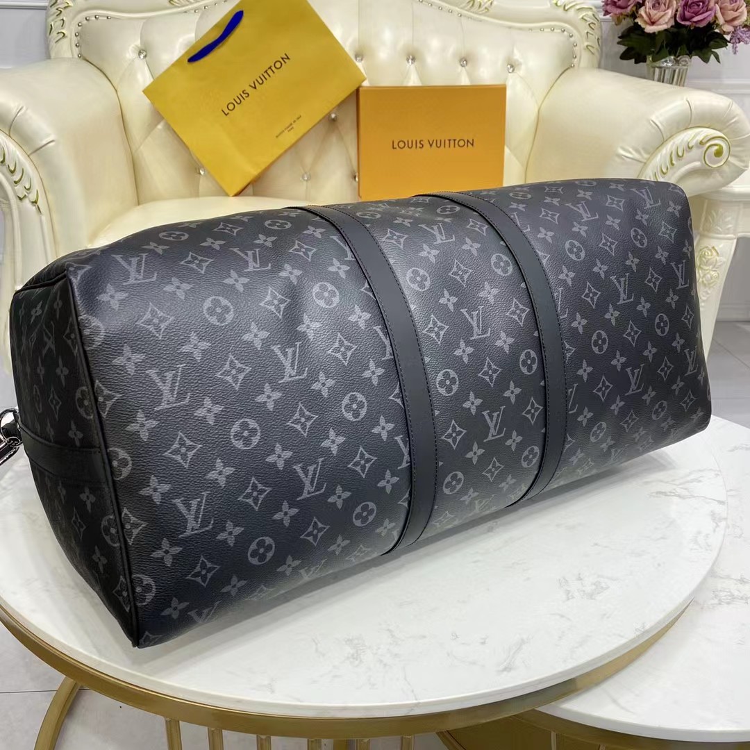 Louis Vuitton keepall 55 Monogram Eclipse(55-24-30CM) - DesignerGu