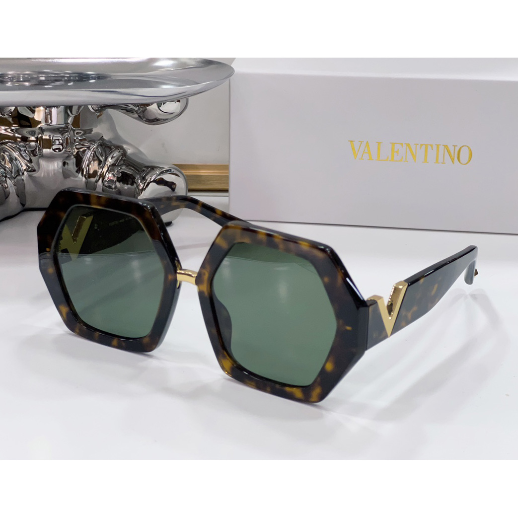 Valenti  VLOGO Hexagonal Oversized-frame Sunglasses  VA4053 - DesignerGu