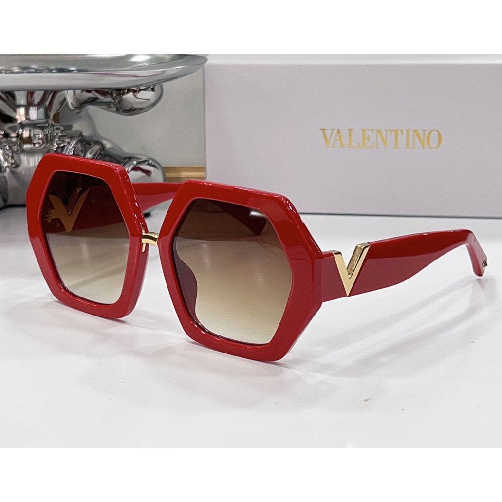 Valenti  VLOGO Hexagonal Oversized-frame Sunglasses  VA4053 - DesignerGu