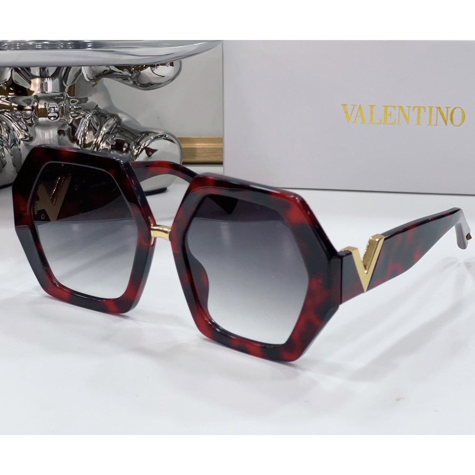 Valenti  VLOGO Hexagonal Oversized-frame Sunglasses  VA4053 - DesignerGu